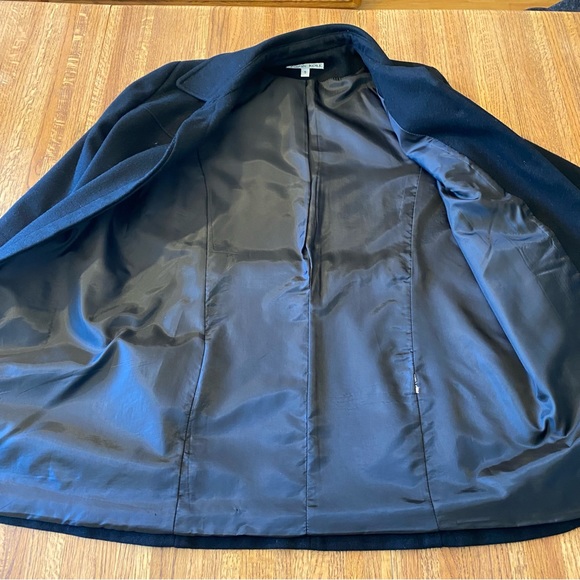 Jason Kole Womens Winter Trench Coat Front Button Black Size Small - Picture 3 of 10